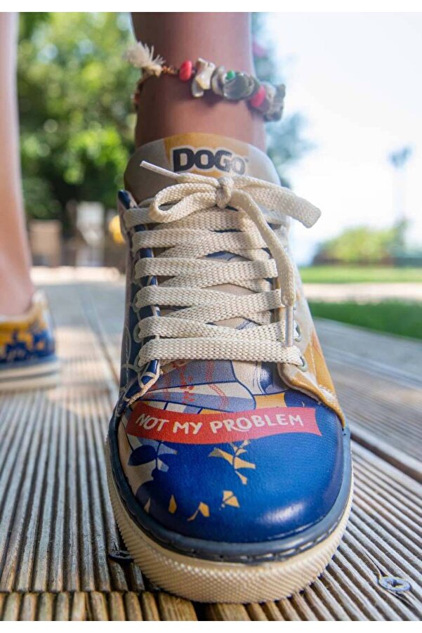 Dogo Women's Vegan Leather Multicolored Sneakers Not My Problem