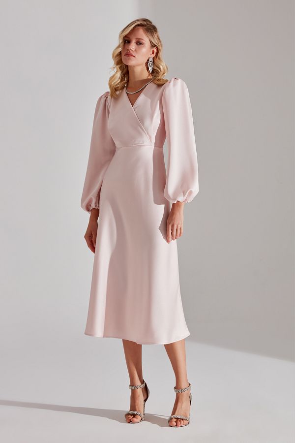 BETTY & SAM-Merry POWDER Zweireihiges, lockeres Kleid mit Kragen 1