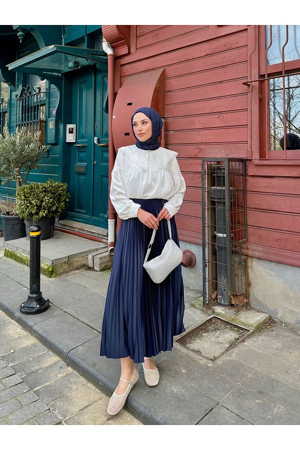 Trend Marfa Hijab Pleated Skirt Trendyol