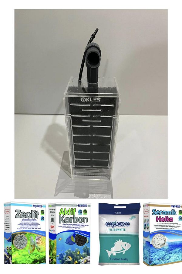 KLES-L Size Transparent Pipe Filter Set + Filter 1