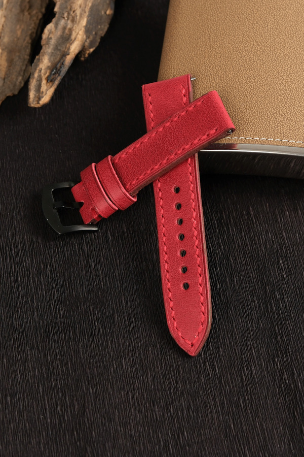 vagave-22MM Leather Cord For Fossil Omega Nacar Seiko Citizen Lacoste Armani Tissot Watch Strap 22 mm Handmade 1