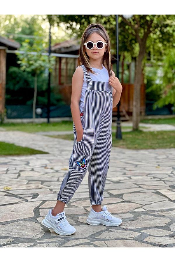 PEK K DS PEKK DS GIRL GABARDIN JUMPSUIT SUPREME TSHIRT 2 PIECE COMBINATION Trendyol