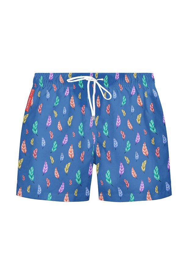 Enzo Stanley-Patterned Children's Swim Shorts 1