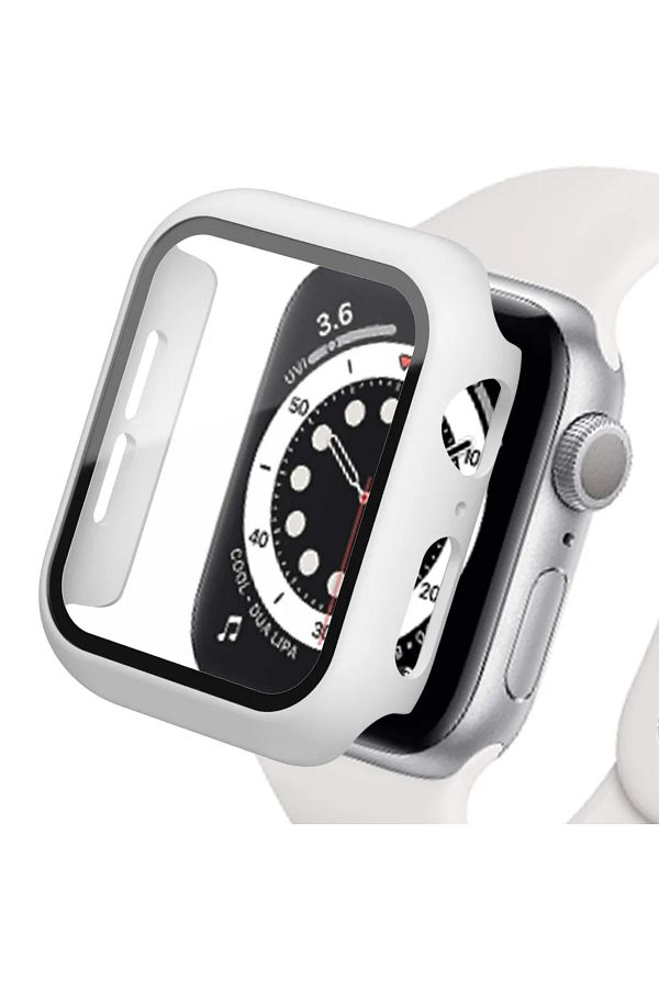 PSGT Glass Case For Apple Watch iWatch Case 41mm Bumper Screen Protector Cover Watch Trendyol
