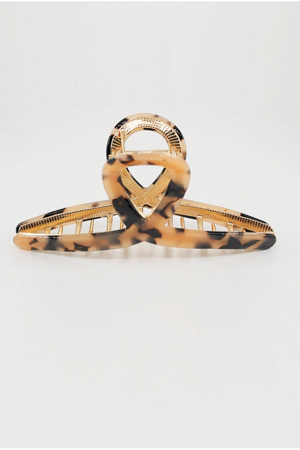 Roberta Lorenz-Leopard Patterned Metal Latch Buckle 1