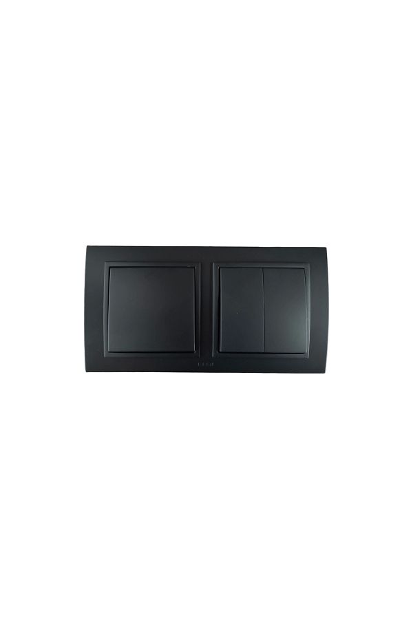 ELBİ-Elbi Zena Black Double Set Switch + Commutator 1