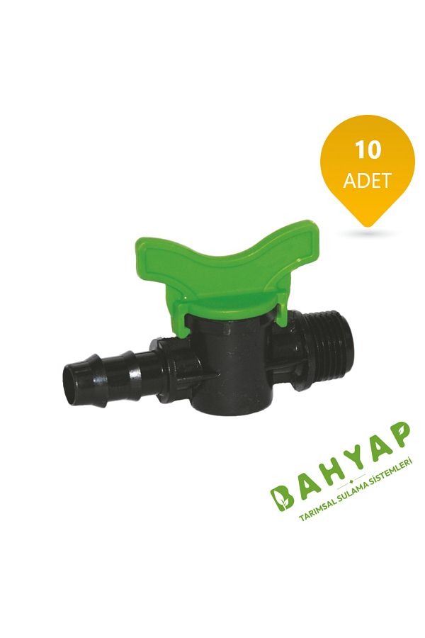 Bahyap-16x1/2MiniValve - External Thread, Drip and Irrigation Frog (10 Pieces) 1