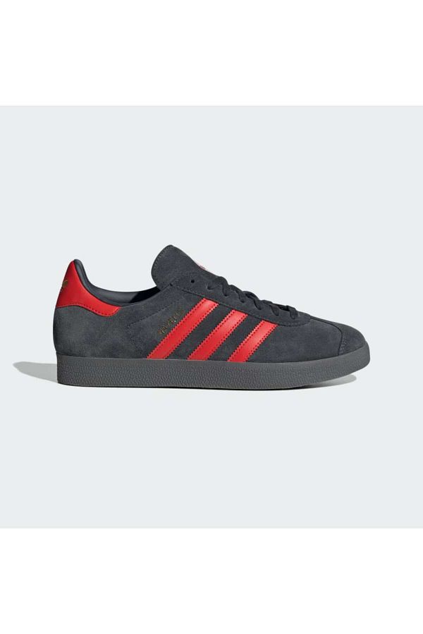 Adidas gazelle black red hot sale