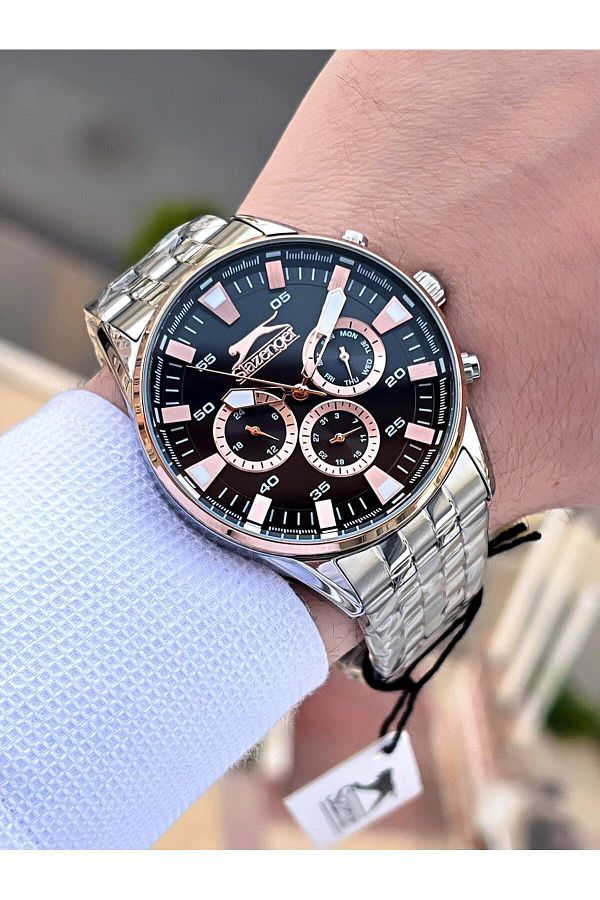 Slazenger Steel Cord Inner Functions Active 5 Atm Water Resistant Men s Wrist Watch SL.22631.2.04 Trendyol