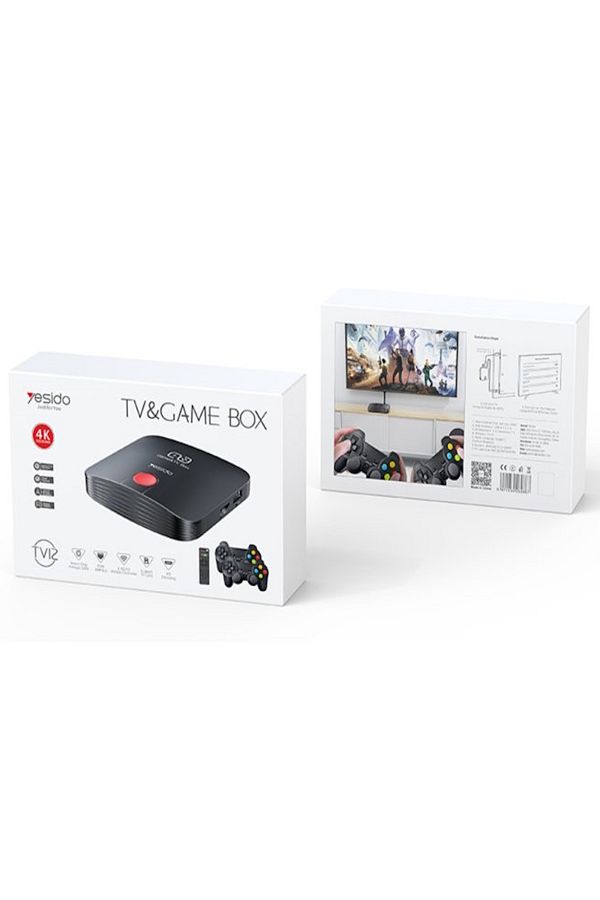 m.tk moveteck-Ultra Hd 4K Android Tv Box - Media Player and Tv Game Box, 2-Piece Gamepad Joystick Set + HDMI Wireless 1