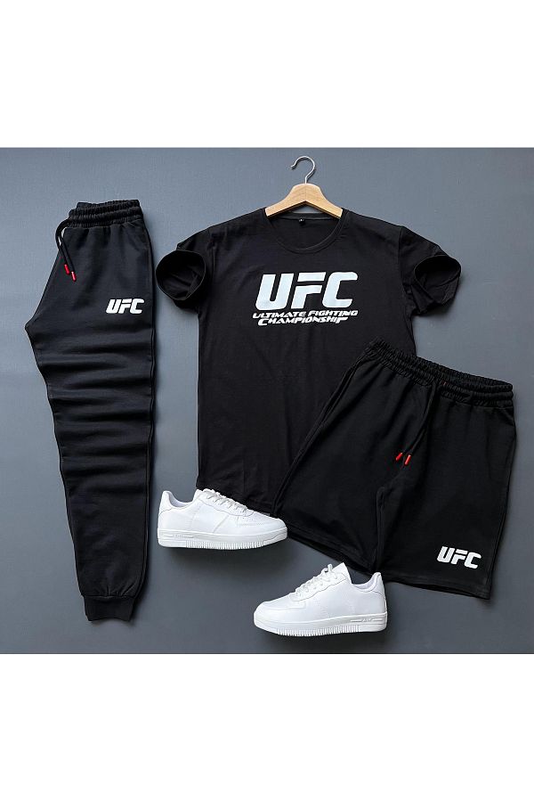 viperkombin-Set de 3 tricouri UFC, pantaloni scurți 1