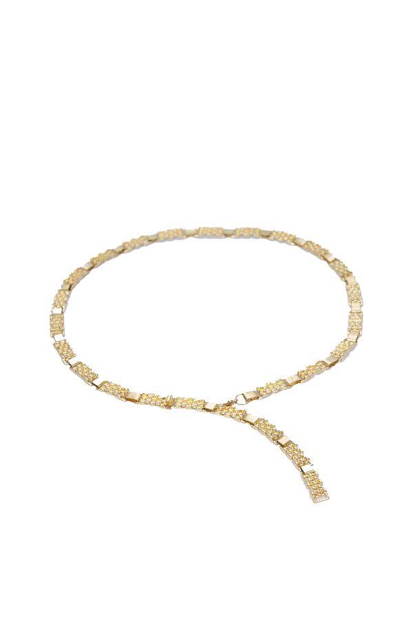 Sun Pieces-Gold Color Milli Chain Belt - Body Chain 1