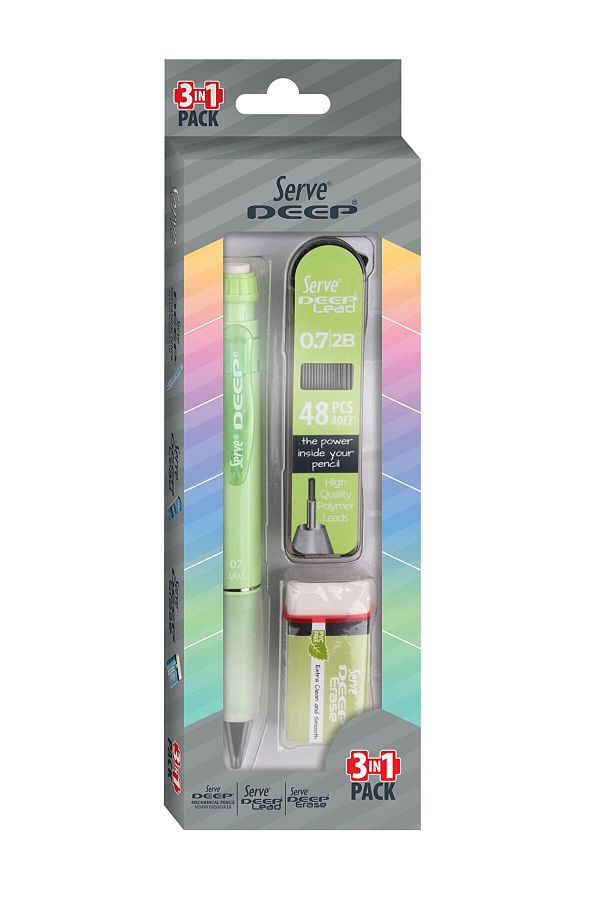 Serve-Deep Pen & Deep Eraser & Deep Min 07 Mm Eysl 1