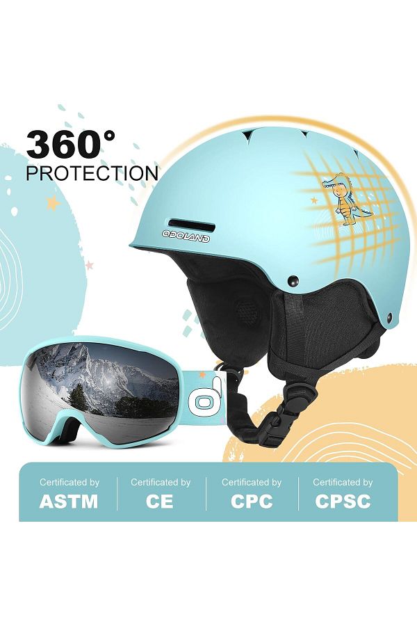 Children's ski helmet and goggles sales