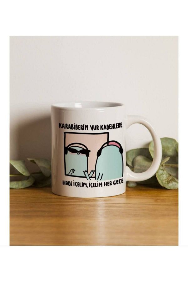sıradışıhediyem-My Black Pepper Shoot Glasses Let's Drink We Drink Every Night Printed Mug 1
