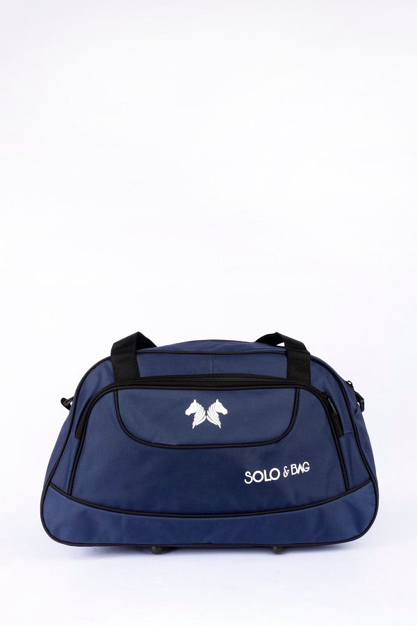 Solo Bag-حقيبة سفر ولياقة رياضية باللون الأزرق الداكن للجنسين بحجم متوسط 1