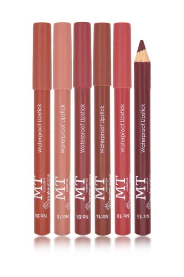 Makeuptime Matte Pencil Lipstick Set of 6
