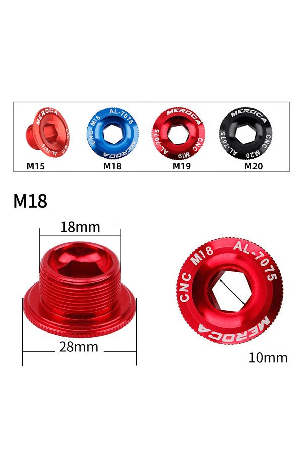 Choice MEROCA MTB Hollowtech Crank Bolt M18 M19 M20 Mountain Bike Crank Cover Crank Arm Bolt For IXF Trendyol