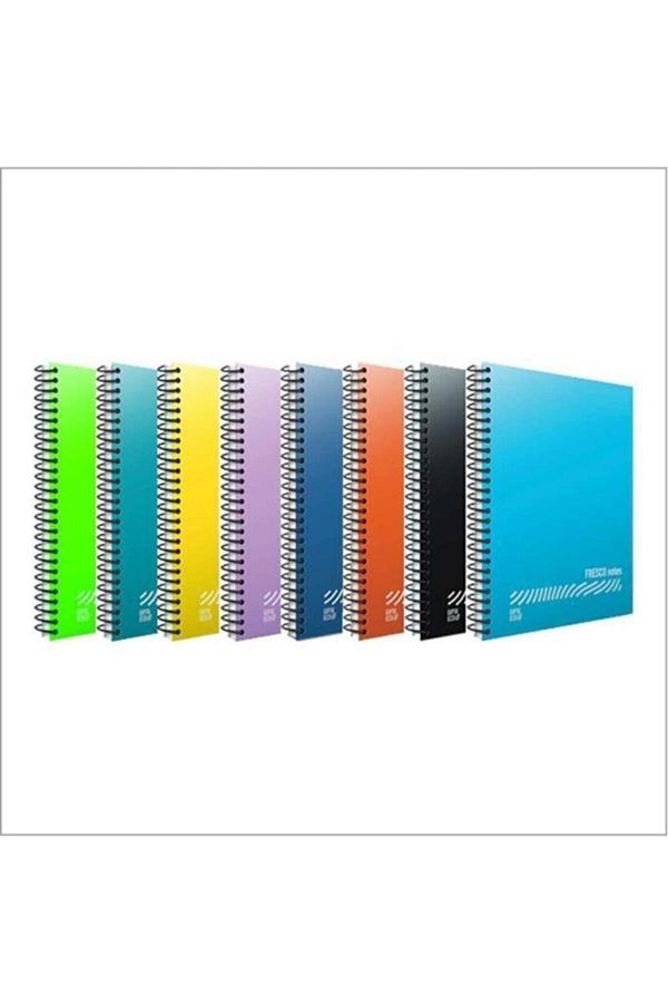Gıpta-Fresco Spiral Plain Plastic Notebook A4 96 Yp Plain 4937 (12 PCS) 1