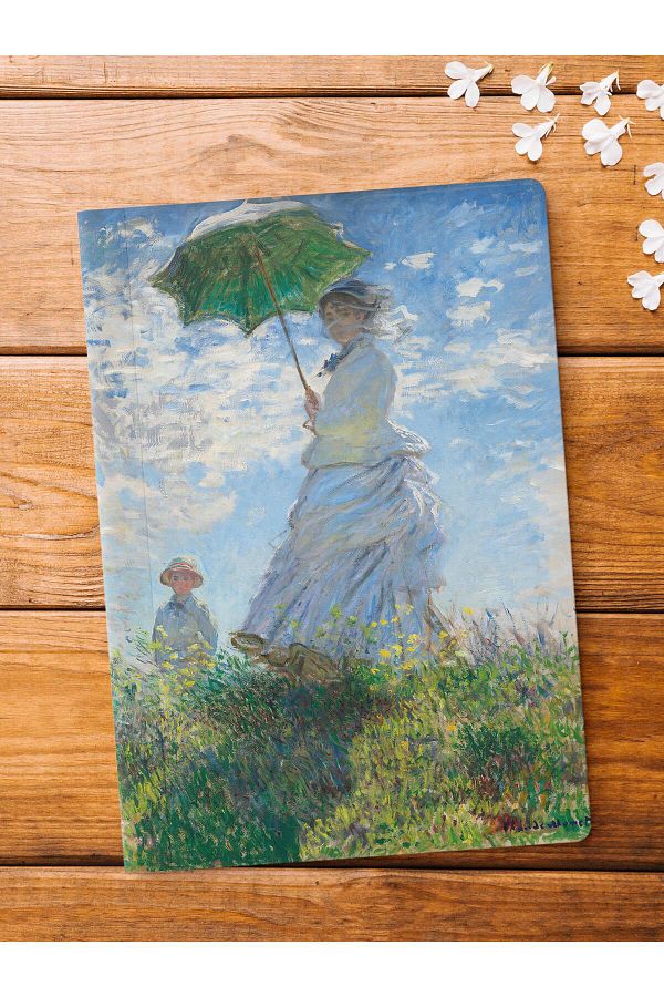 Postifull-Unlined Notebook, Modern Art Notebook, Monet Themed Notepad 64 Sheets, 14*21cm 1