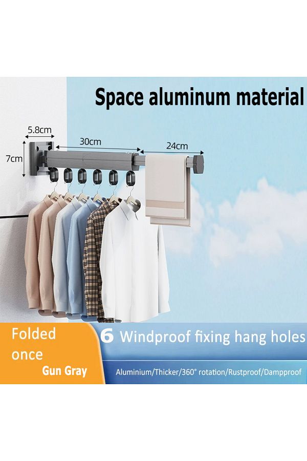 Aluminum folding clothes drying rack 2025