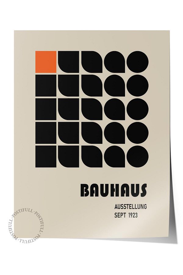 Postifull-Bauhaus Series Colorful Frameless Poster - Hd Printed Wall Decor 1
