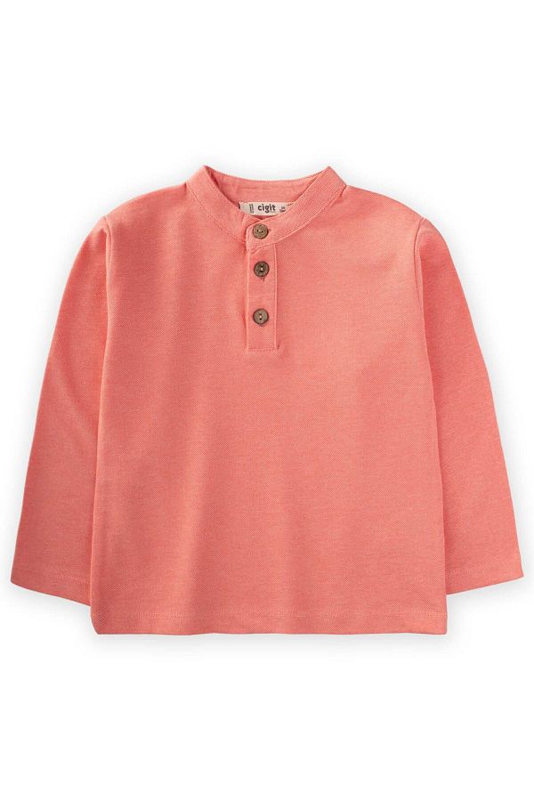 Cigit-Judge Collar T-Shirt 2-10 Years Yavruağzı 1