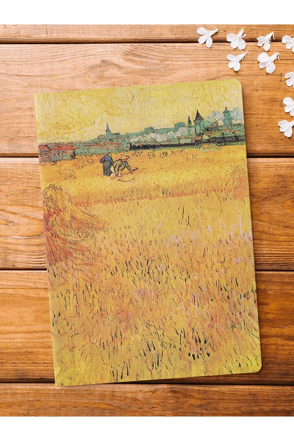 Postifull-Unlined Notebook, Modern Art Notebook, Van Gogh Themed Notepad 64 Sheets, 14*21cm 1