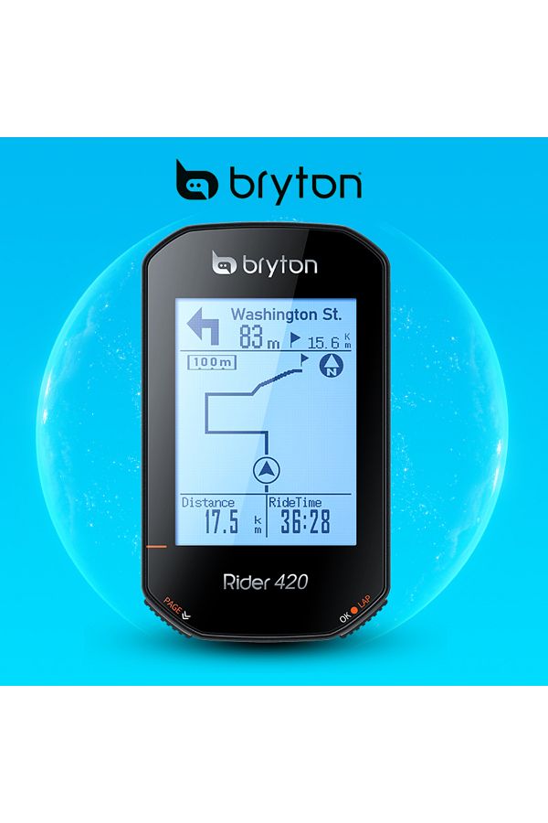 Bryton Rider 420 Wireless GPS Bike Computer with RoHS Certification Cycling Speedometer and Odometer Trendyol