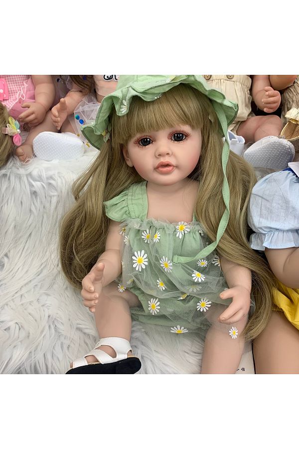 BZDOLL 55 Cm 22 Inch Soft Silicone Reborn Baby Bath Doll Toy Realistic Princess Toddler Beautiful. Trendyol