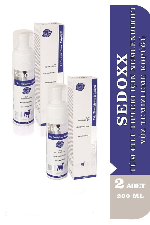 sedoxx-Moisturizing Facial Cleansing Foam for All Skin Types 200 ml 2 Pieces 1