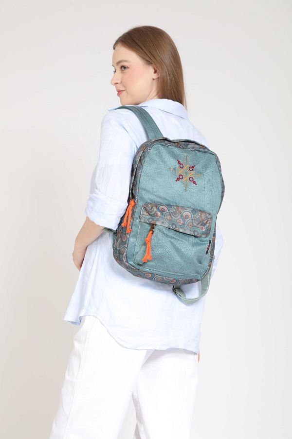 Street Bag-Rucsac cu broderie etnică boemă Nubi - Utilizare zilnică și de călătorie 1