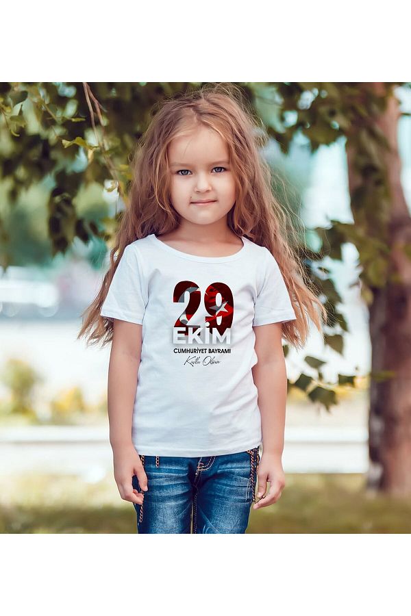 Bk Gift-تي شيرت أبيض للفتيات بتصميم 29 أكتوبر -2، هدية لصديق، هدية 29 أكتوبر، تري 1