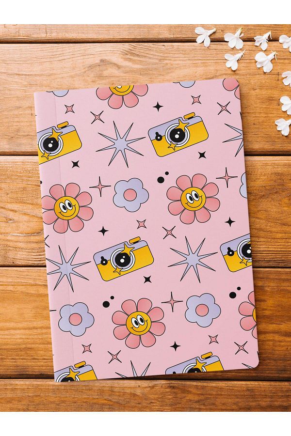 Postifull-Unlined Notebook, Indie Groovy Notebook, Notepad, Intellect and Memory Notebook, 64 Pages, 14*21cm 1