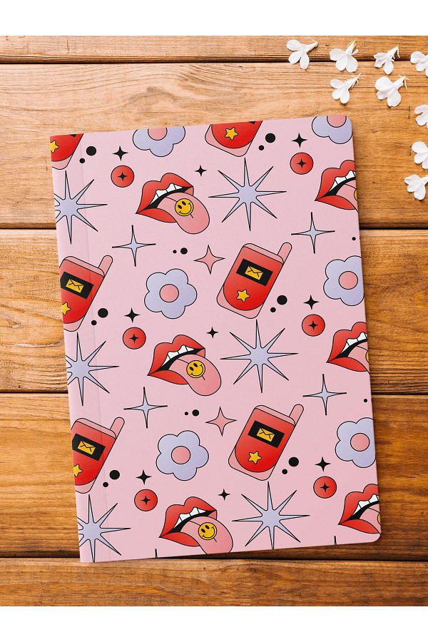 Postifull-Unlined Notebook, Indie Groovy Notebook, Notepad, Intellect and Memory Notebook, 64 Pages, 14*21cm 1