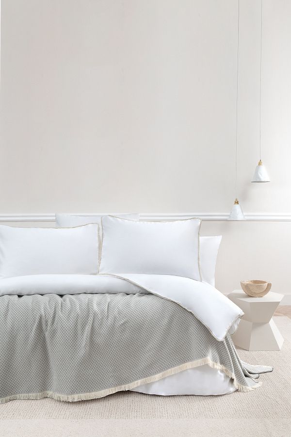 Yataş-Netha Double Bedspread - Gray 1