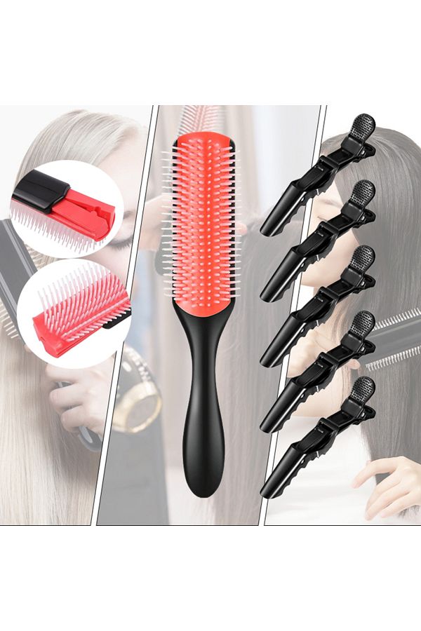 Denman brush on straight hair cheap