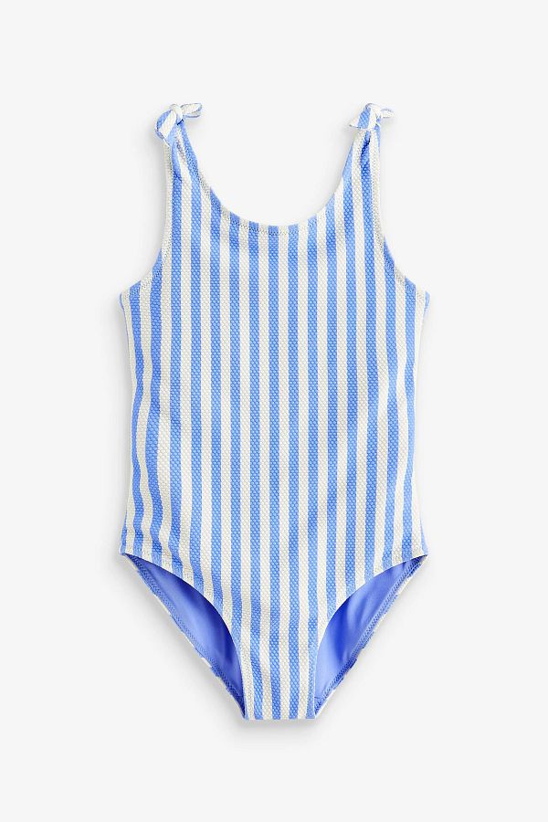 Next Baby One Piece Blue White Striped Ruffle Swimsuit ALY01057 Trendyol