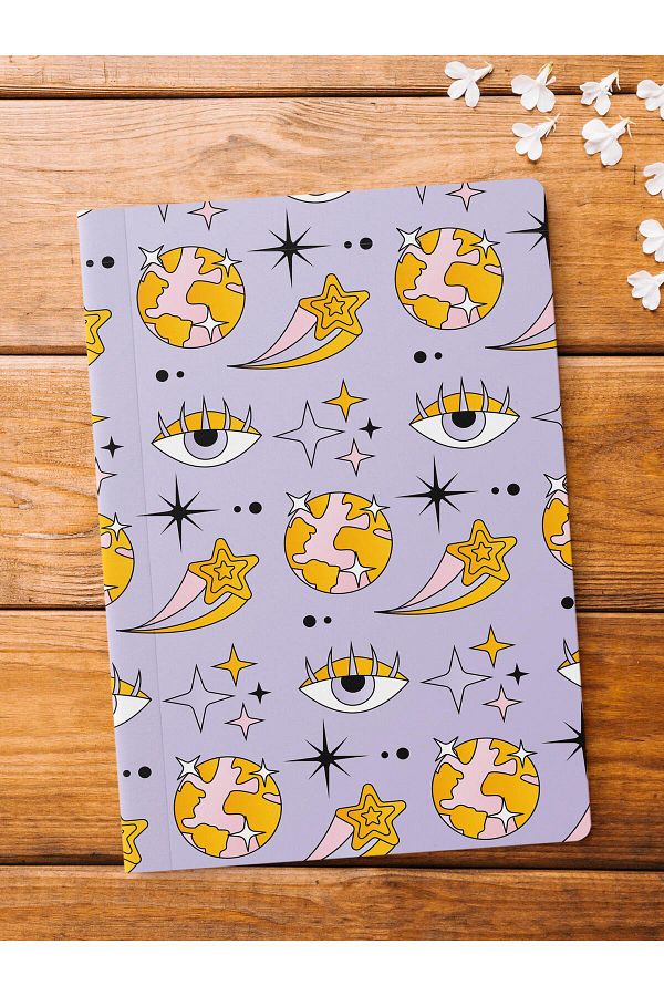 Postifull-Unlined Notebook, Indie Groovy Notebook, Notepad, Intellect and Memory Notebook, 64 Pages, 14*21cm 1