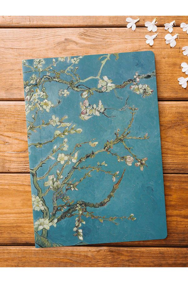 Postifull-Unlined Notebook, Modern Art Notebook, Van Gogh Themed Notepad 64 Sheets, 14*21cm 1