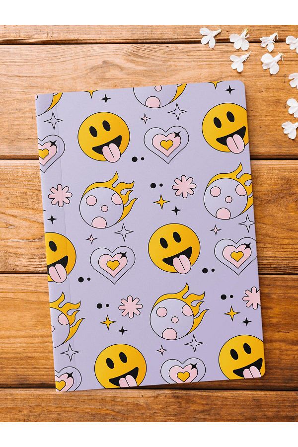 Postifull-Unlined Notebook, Indie Groovy Notebook, Notepad, Intellect and Memory Notebook, 64 Pages, 14*21cm 1