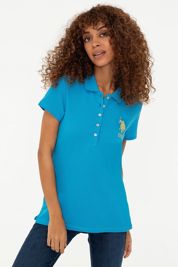 Cobalt blue polo shirt cheap