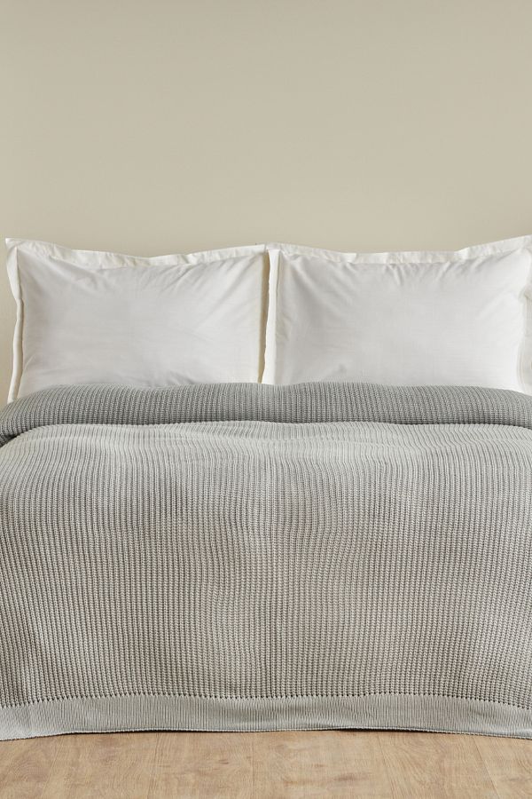 Karaca Home Gray Cool Touch Double Knitwear Blanket Trendyol