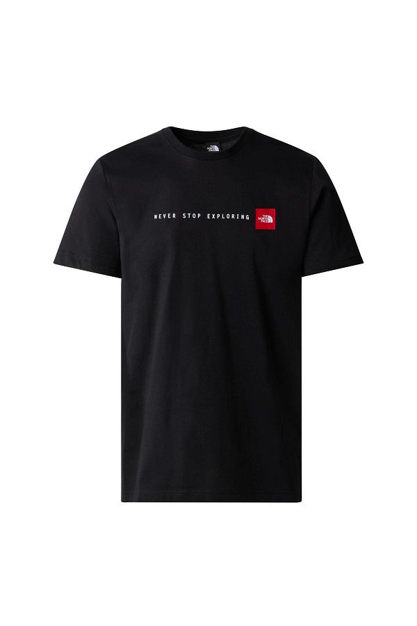 North face never stop exploring t shirt black online