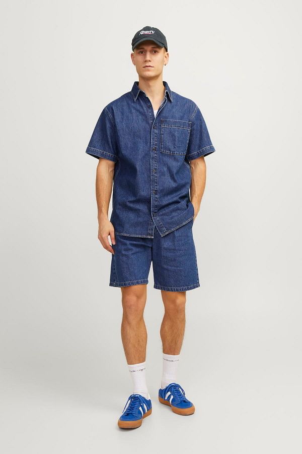 Mens denim jogger shorts deals