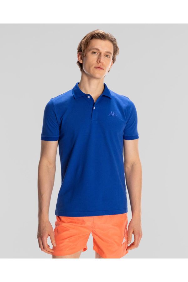 Kappa-Authentic Ferior Men's Navy Blue Regular Fit Polo T-Shirt 1
