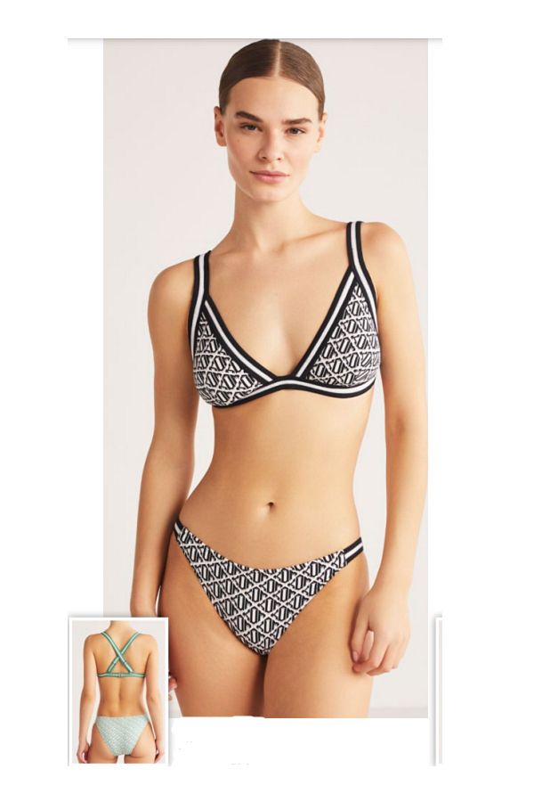 Kom-Triangle Patterned Bikini Set 1