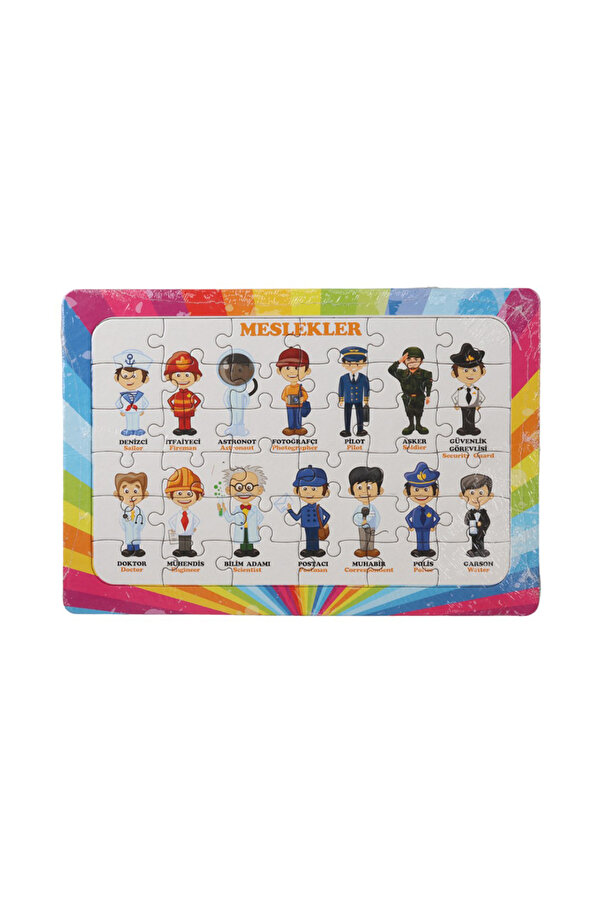 ESER 36 Parça Çocuk Puzzle ve Yapboz  Eğitici Bilgiler Serisi  6' lı Set