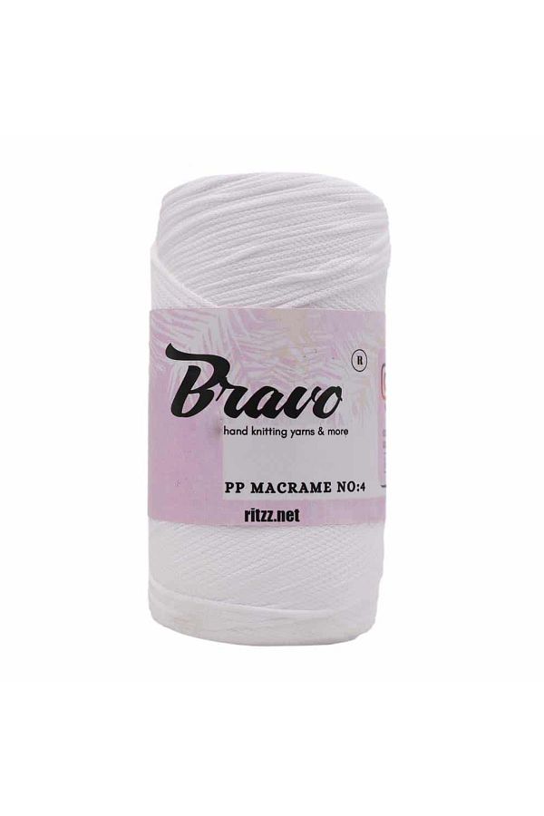 Bravo-Boho Πολυεστέρας Μακραμέ 001 Λευκό 1