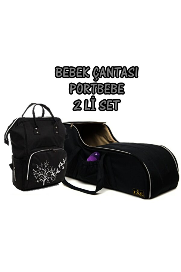 USF Portbebe Ana Kucağı Puset Bebek Taşıma + Anne Bebek Bakım Çantası